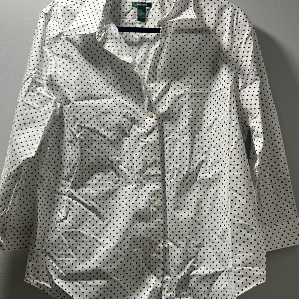 Lauren Ralph Lauren Black and White Polka Dot Jacket.   CAJA. # 1.‎ D